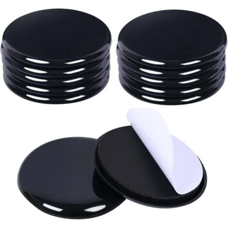 Almohadillas de teflón resistentes para muebles, 16 unidades de 70 mm, deslizadores de alfombras, fáciles de mover, reutilizables y resistentes, con protección y reducción de ruido.