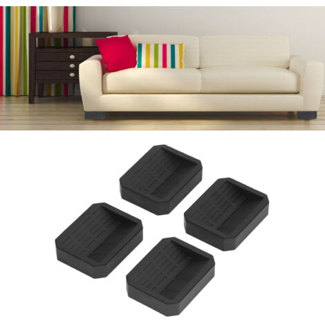 [Almohadillas deslizantes para ruedas de silla] Protectores de ruedas para refrigerador, de goma, que reducen el ruido, para oficina en casa, 4 piezas