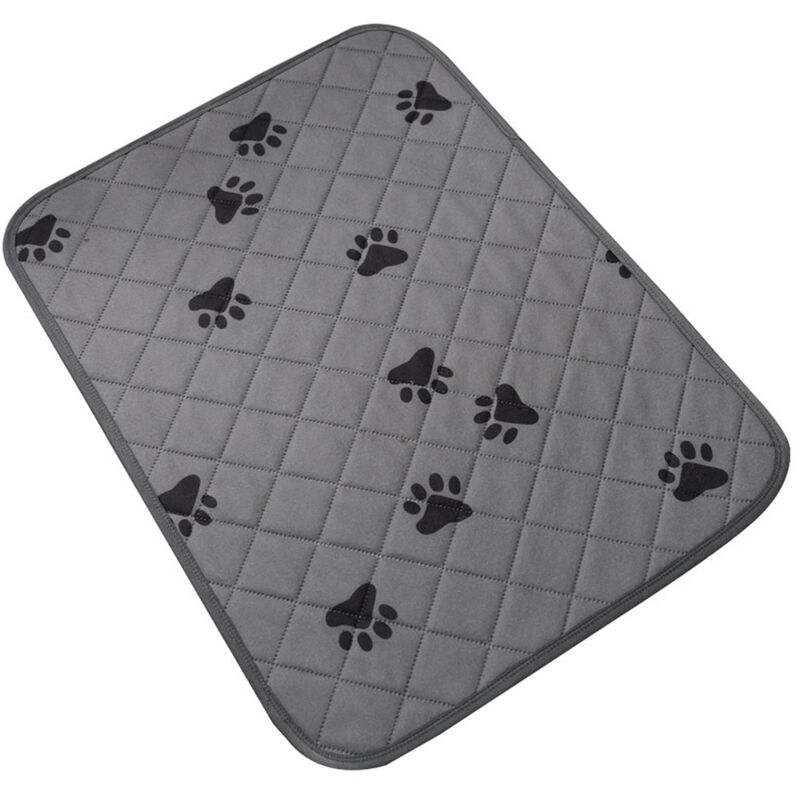 

Almohadillas lavables para orinar para perros, alfombrillas antideslizantes reutilizables para perros, Gris, Huella pura, S