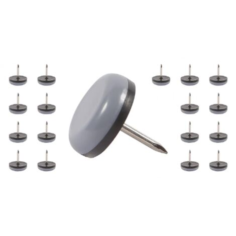 Almohadillas para patas de silla. Almohadillas para muebles de 19 mm, fáciles de instalar en patas de sillas, para uso interior, protegen el suelo de las patas de las mesas (20 unidades)