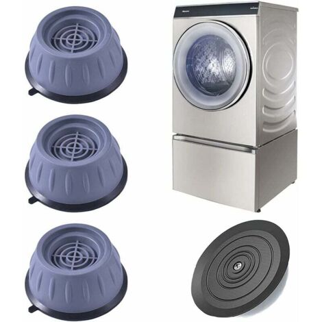 Almohadillas para pies de lavadora, paquete de 4, alfombrillas antivibración universales para lavadoras, secadoras y más. Almohadillas de goma antideslizantes/base estabilizadora para lavadoras, secad