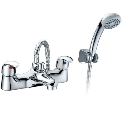 Alnore - Bath Shower Mixer Tap And Handset Complete Set