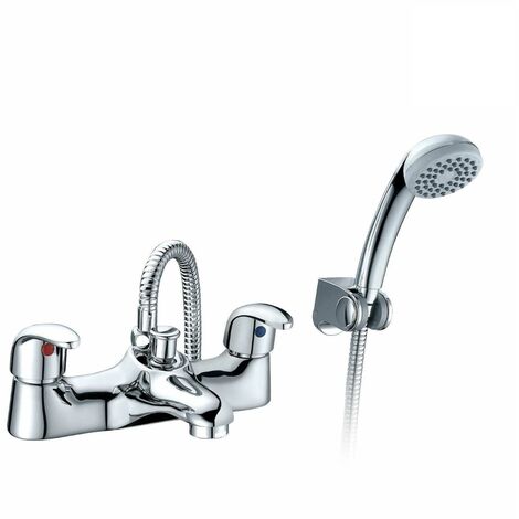 Alnore - Bath Shower Mixer Tap And Handset Complete Set