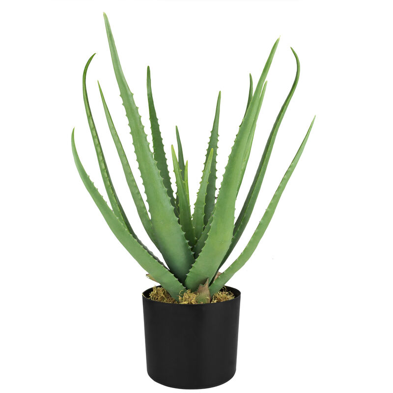 Aloe Vera 50 cm Plante Artificielle Artificiel Plastique Arbre Decovego