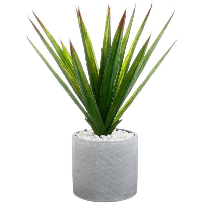 Aloe vera artificiel pot céramique H48cm Atmosphera créateur d'intérieur