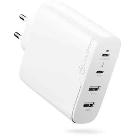 Alogic Rapid Power 100W 4-Port Fast GaN Charger +Cable 2m White