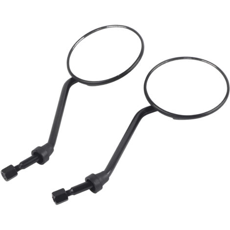 Alomejor Abs -hell -Motorrad Miroir Latéral pour la Plupart des Modèles, Impact Round Mirror Round Mirror Scooter