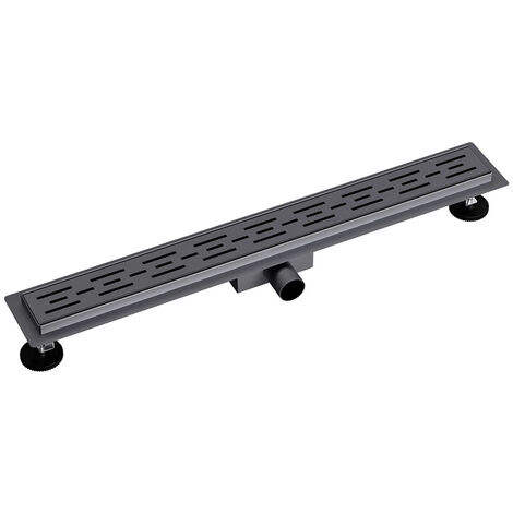 Aloni Duschrinne Standard Grau Gebürstet 90cm