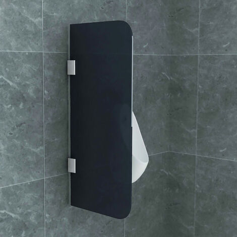 Aloni Glas Trennwand Urinal Schamwand Rauchglas 900x400 8mm
