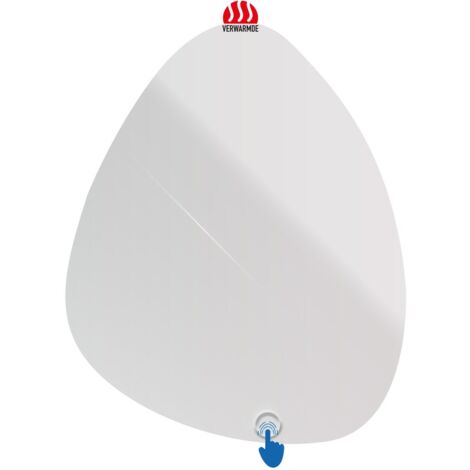 Aloni LED-Spiegel mit Beleuchtung Wandspiegel Single-Touch-Schalter Anti-Kondensation 80x60 cm
