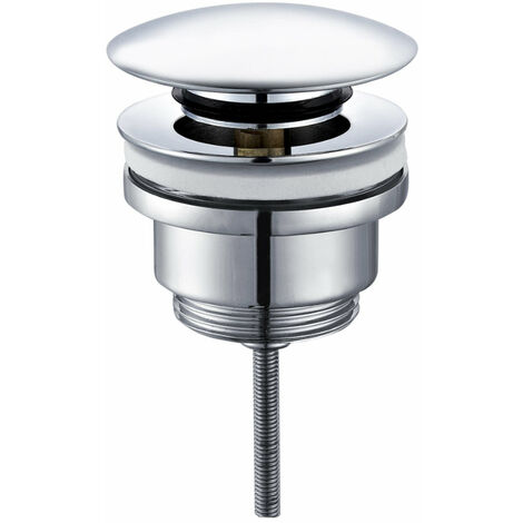 Aloni Pusher Ablaufgarnitur mit Überlauf 1 1/4" Chrom