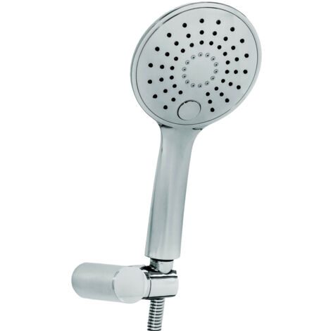 Aloni Slim Handbrause Set mit Brauseschlauch und Wandhalterung weiß chrom
