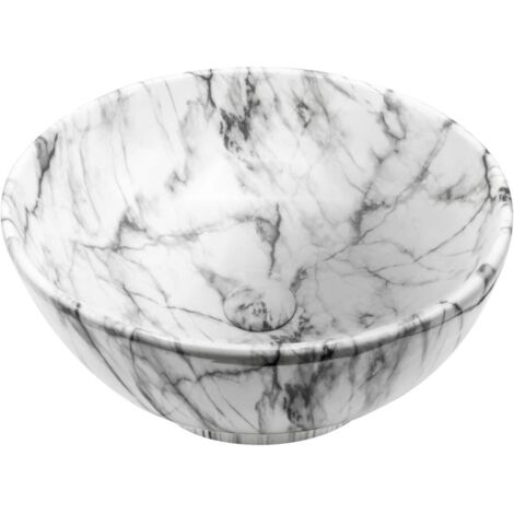 Aloni Zebra Aufsatzwaschbecken 41 x 41 x 18 cm