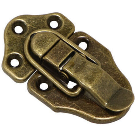 Alovez - 2 Fermoir à Bascule loquets Verrou à Bascule Fermeture a Levier Fermeture pour Coffret à Bijoux Coffrets Cadeaux Coffre à Outils Valise et Coffre - Bronze