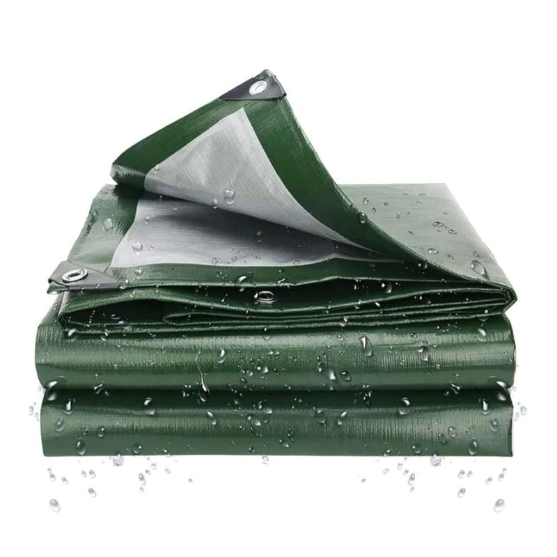 2 m x 4 m Bache De Protection Exterieur,Bâche Étanche Multi-Usage en Polyéthylène,Feuille Anti-poussière, Couverture De Caravane De Meubles (Couleur
