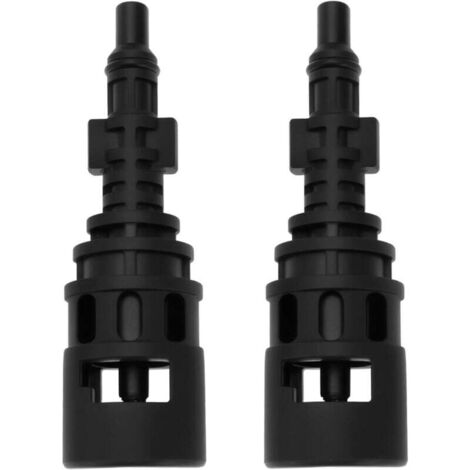 ALOVEZ 2 Stück Hochdruckreiniger-Umrüstadapter, Kupplungsstecker, kompatibel mit Karcher, kompatibel mit Lavor Parkside, 124 x 24,5 mm, Schwarz