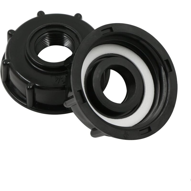 Alovez - Adaptateur de Réservoir ibc Connecteur - Baril Raccord Tuyau Accessoires Bouchon Conteneur - pour Robinet de Jardin D'adaptateur Cuve Sortie