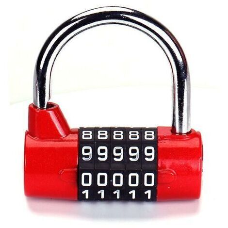 Alovez - Cadenas à combinaison à 5 lettres Combinaison robuste à 5 chiffres-