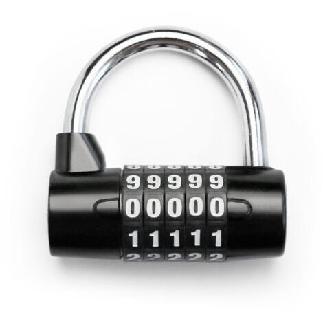 Alovez - Cadenas, Lot de 1, Noir