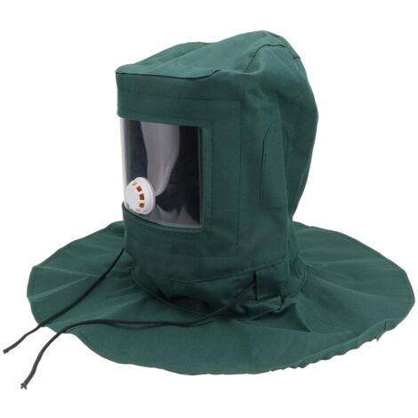 Alovez Cappucci per sabbiatura Maschera per sabbia Cappucci per sabbia Maschera per sabbiatura con fori di ventilazione Tappo per cappuccio per sabbia Attrezzatura per sabbiatura antiruggine Maschera 