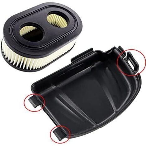 Alovez - Couvercle de filtre à air avec filtre à air pour Briggs &amp Stratton séries 550E 550EX 575EX 550EX Eco-Plus 625E Remplace 595658 590548 798452