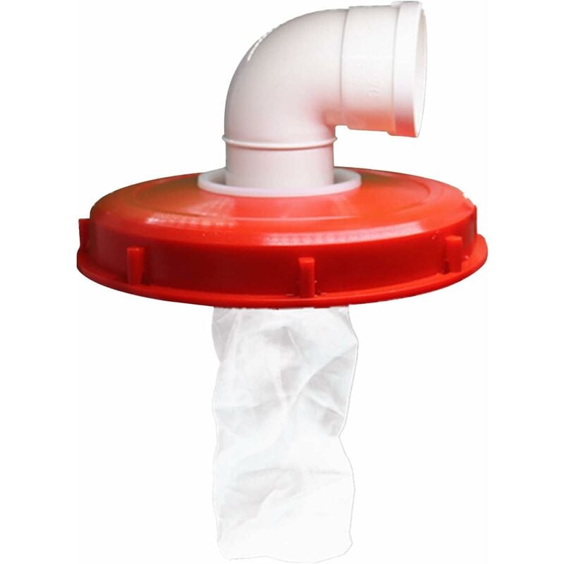 Ibc - Filtre à couvercle ibc - Filtre à eau de pluie - En nylon - Lavable - Avec couvercle - 165 mm/245 mm - Filtre à eau ibc - Accessoire pour