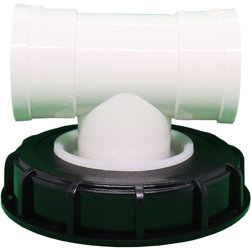 Alovez - ibc Filtre en nylon lavable avec couvercle pour réservoir d'eau de pluie ibc 1000 litres dn 75 Feutre aiguilleté Noir 165 mm