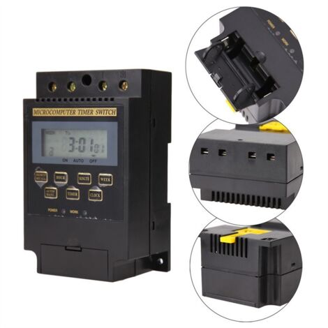 ALOVEZ  KG316T Hochleistungs-Digitaltimer – 220 V 25 A Zeitschaltuhr für industrielle und private Anwendungen