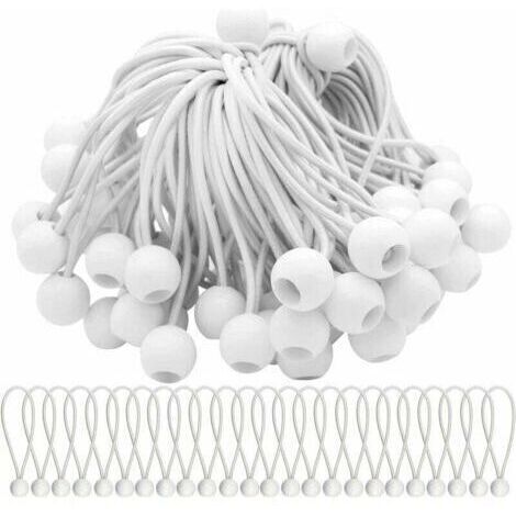 Alovez - Pack de 75 sandows avec boules : idéal pour sécuriser tentes, tentes de camping, bannières et bâches.