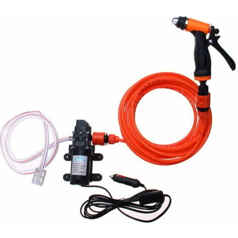 Alovez - Pistolet à pression portable pour nettoyeur haute pression 12 V 70 W 87 psi pour voiture, jardin, maison