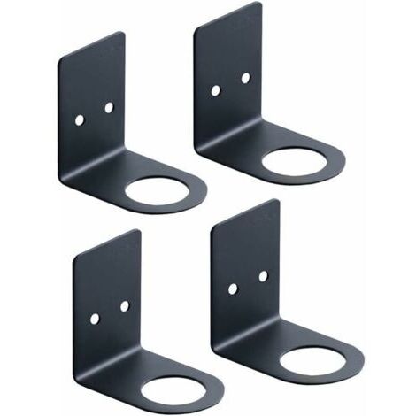 Alovez - Porte-distributeur de savon mural pour bouteille de savon, pompe à main, support mural pour pots de shampoing suspendus, étagère à lotion (3,3 cm, noir)