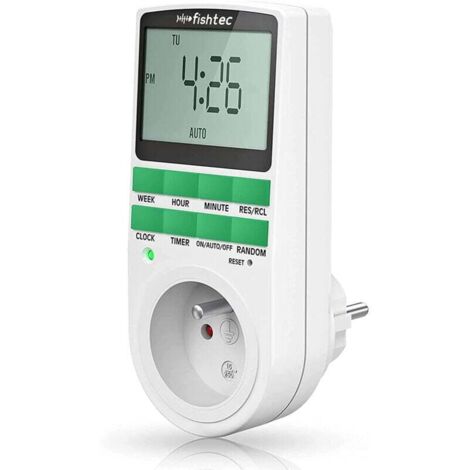 ALOVEZ    Prise programmateur digital, 10 cycles, LCD, 16A