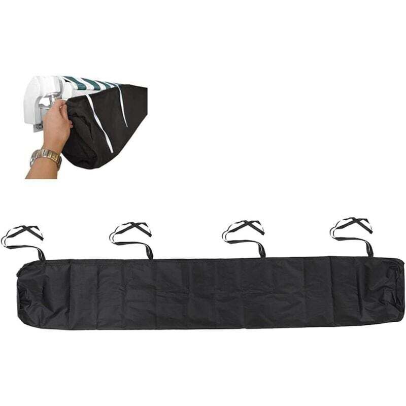 ALOVEZ Protecteur De Couverture d'Auvent Anti-Poussière, Housse De Auvent Pare Soleil Sac De Protection Pour Store Banne, Avec Cordon, Pour Terrasse