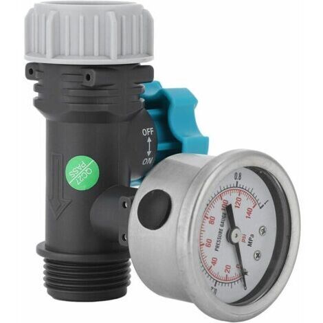 Alovez - Réducteur de pression, soupape de pression d'eau réglable, réducteur de pression d'eau G3/4 pouces pour serre de jardin