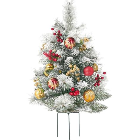 ALOVEZ Sapin De Noël - Lumières Alimentées par Piles,Sapin De Noël Pré-Illuminé Décorations De Fêtes - pour Extérieur Chambre Jardin Cour Arrière-Cour Porche Fête Festival Saisonnier