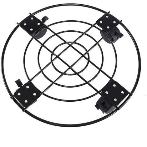Alovez - Support pour plantes de 13 pouces avec roulettes Support pour plantes roulantes avec roues, pot de jardin en fer robuste, chariot pour plantes en pot avec serrure, convient pour l'extérieur