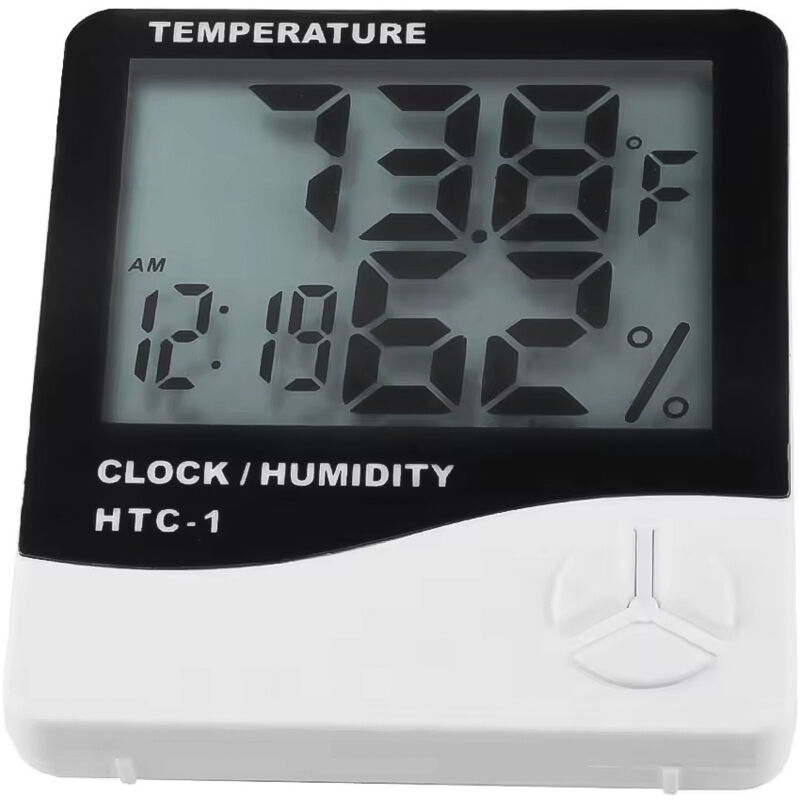 [JAMAIS UTILISÉ] ALOVEZ Thermomètre-Hygromètre Électronique HTC-1/HTC-2 - Lot de 3 Appareils à Écran LCD Surdimensionné pour Intérieur