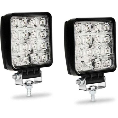 ALOVZE 2x 48W LED-Arbeitsscheinwerfer, LED-Arbeitsscheinwerfer, Projektor-Nebelscheinwerfer für Auto, LKW, UTV, SUV, Geländewagen, Traktor, Boot