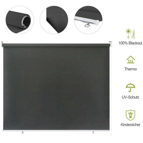 ALOVZE Tenda da sole verticale Tenda da sole verticale resistente ai raggi UV Protezione dal vento e dalla privacy antracite 140 x 140 cm