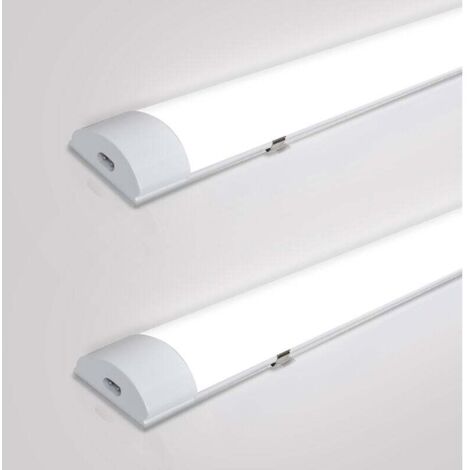 ALOVZE Wasserdichtes LED-Streifenlicht, verbindbare LED-Röhren durch neutralweiße IP65-LED-Deckenleuchte für Feuchträume, 150 cm, 48 W