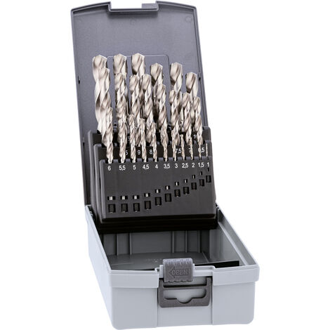 Alpen 0000110325100 Pro KP 25 HSS Metall-Spiralbohrer-Set 25teilig 1 mm, 1.5 mm, 2 mm, 2.5 mm, 3 mm,