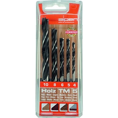 ALPEN DOWELL LOT DE 5 MÈCHES POUR PERCEUSE
