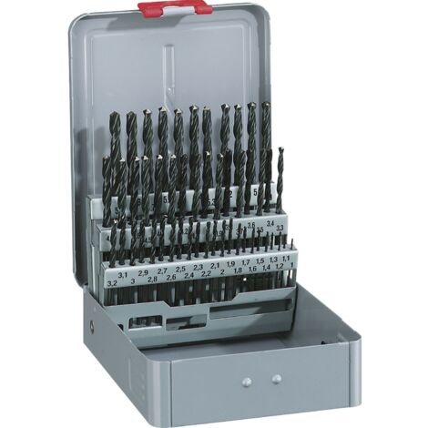Alpen HSS Spiralbohrer 50-tlg Kreuzanschliff AC 1-5,9 x 0,1mm Metallkassette