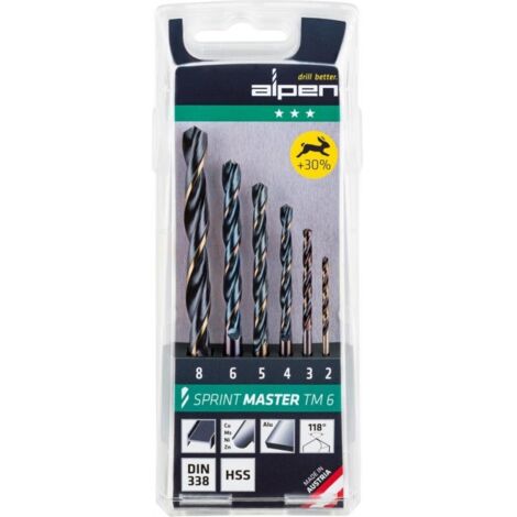 Alpen Hss Sprint Master Valigetta Trapano 6 Pezzi