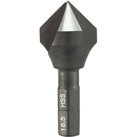 ALPEN Kegelsenker u. Entgratsenker BIT Z=3 90 Grad HSS  M3 1/4"Sechskantschaft