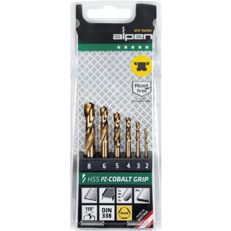Alpen-Maykestag Alpen Kassette PZ HSS Cobalt 1897 3-kant TM 6,6-tlg. marca