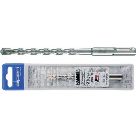Alpen Punta Trapano per Cemento Sds Plus F4 xL. 12X210 mm con 2 Taglienti