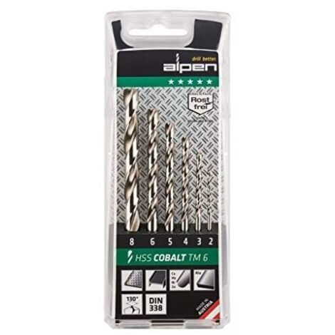 Alpen Punte per Trapano HSS-ECo TM 6 Pezzi