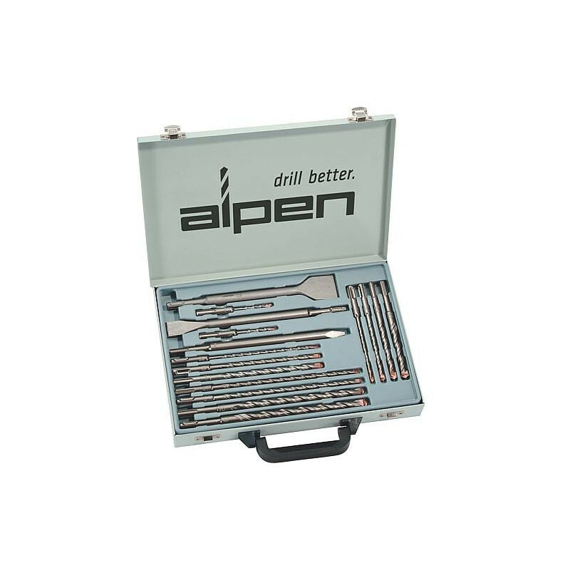 SDS-Plus foret a marteau et set de ciseau SDS-plus kit 16 pcs. - Alpen