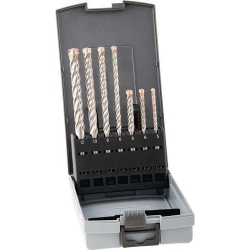 Image of Force x Box SDS-Plus Hammerbohrer Satz Bohrer ø 6/8/10 mm hm 7-teilig - Alpen